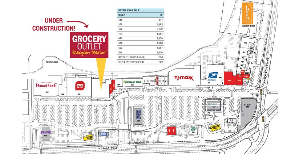 More Photos Of 360-580 Park Blvd, Moraga Unknown For Lease