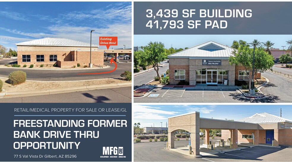 Primary Photo Of 77 S Val Vista Dr, Gilbert Bank For Sale