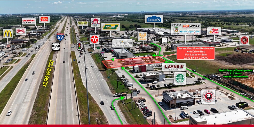 More Photos Of 28211 Southwest Fwy, Rosenberg Fast Food For Sale