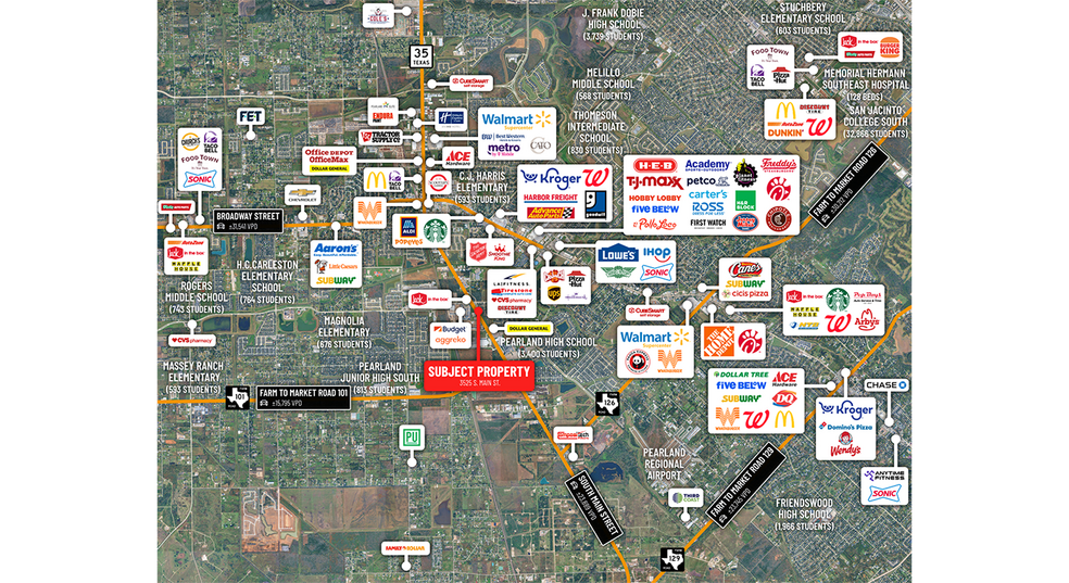 More Photos Of 3525 S Main St, Pearland Storefront For Sale