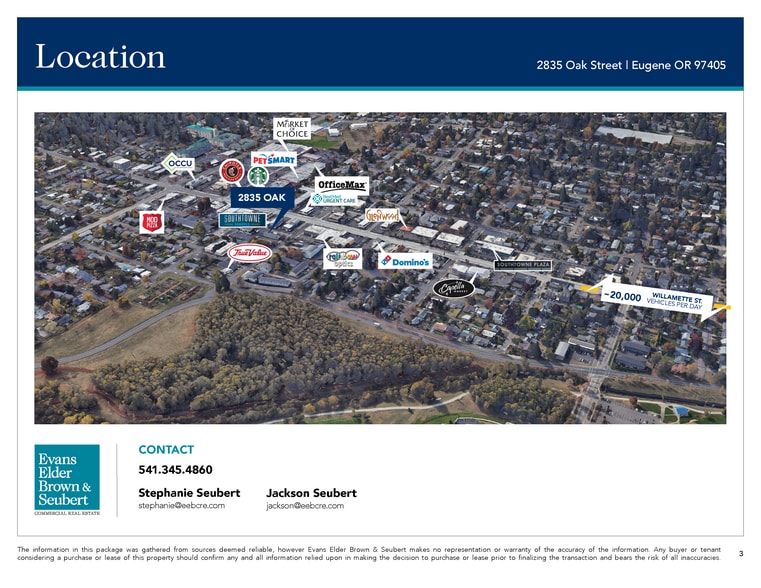 More Photos Of 2835 Oak St, Eugene General Retail For Lease