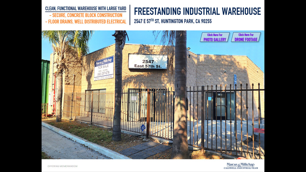 Primary Photo Of 2547 E 57th St, Huntington Park Manufacturing For Sale