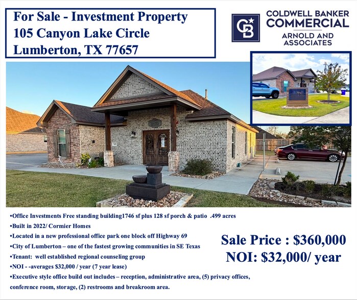 Primary Photo Of 105 Canyon Lake Cir, Lumberton Office For Sale