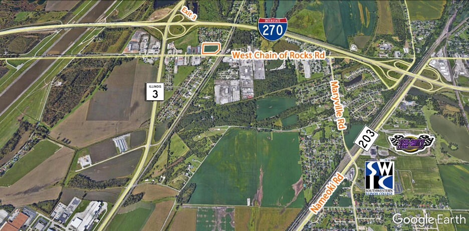 More Photos Of St. Thomas Rd and West Chain of Rocks Rd, Granite City Land For Sale