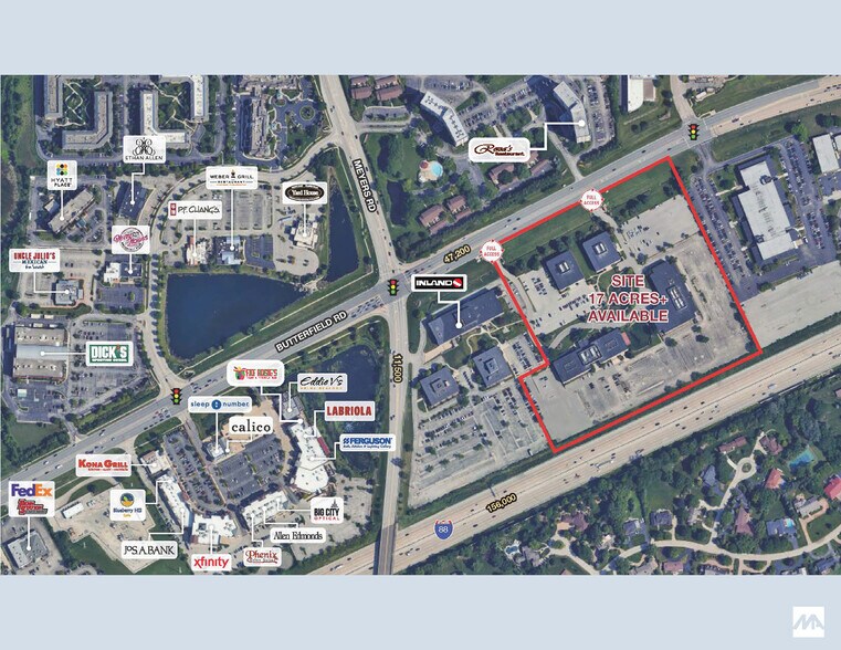 More Photos Of Butterfield Rd & Meyers Rd, Oak Brook Land For Lease