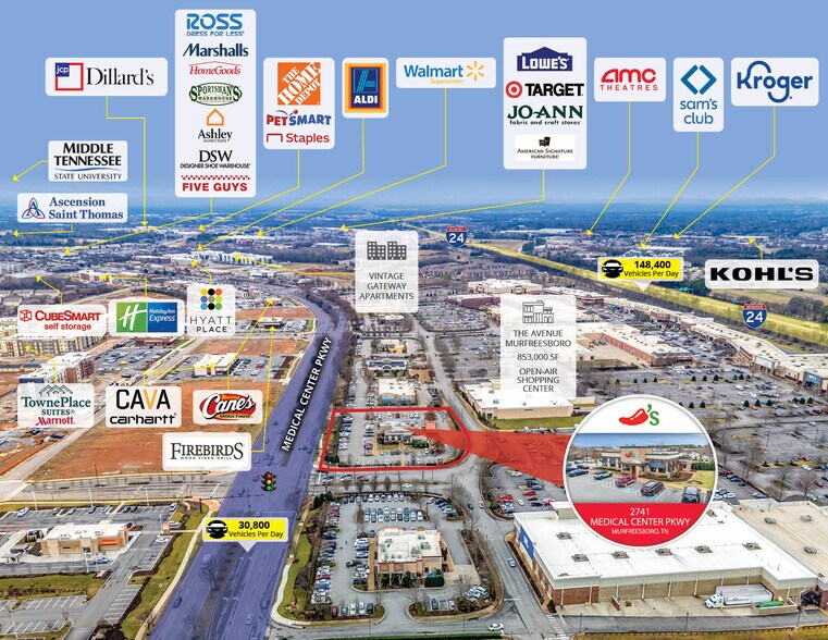 More Photos Of 2741 Medical Center Pky, Murfreesboro Restaurant For Sale