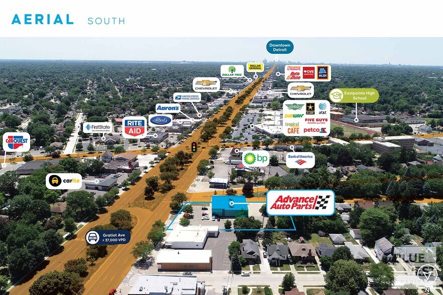 Primary Photo Of 22901 Gratiot Ave, Eastpointe Freestanding For Sale