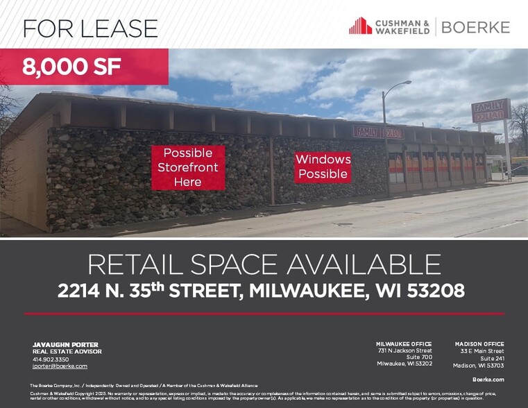 More Photos Of 2214 N 35th St, Milwaukee Freestanding For Lease