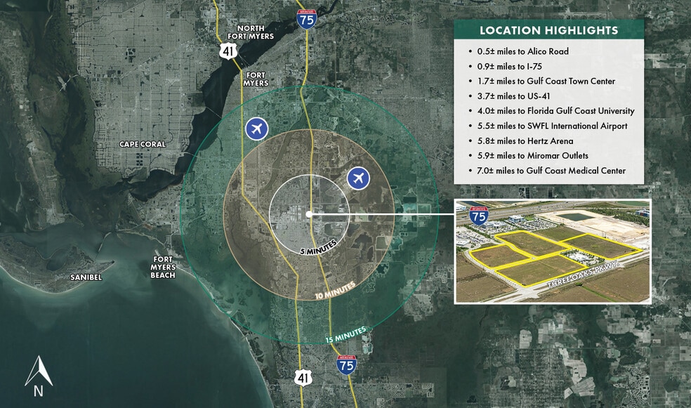 More Photos Of Three Oaks Parkway & Gulf Research Lane, Fort Myers Land For Sale