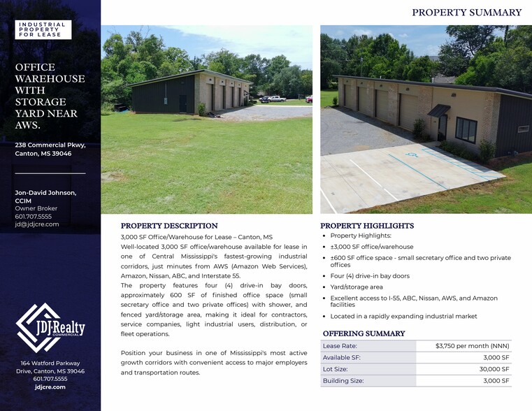 More Photos Of 238 Commercial Pky, Canton Flex For Lease
