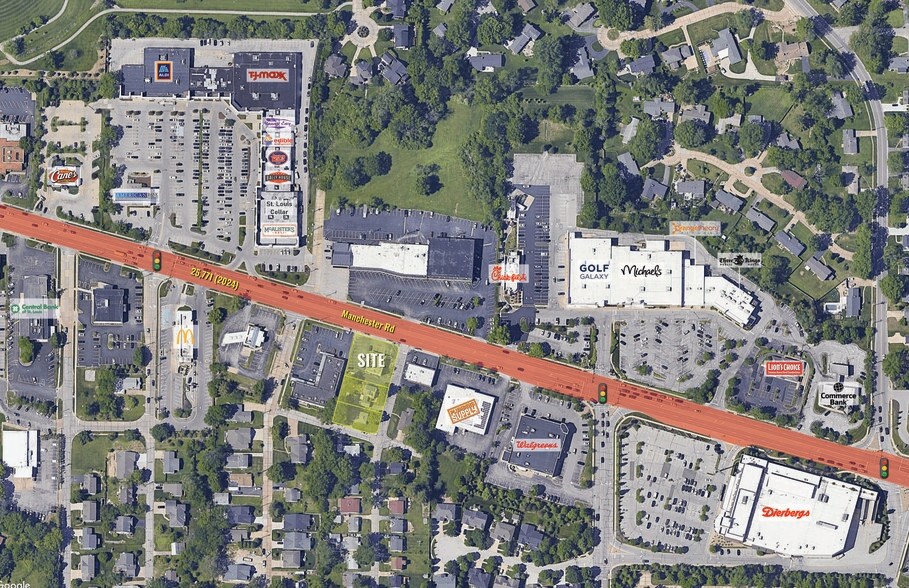 Primary Photo Of 12030 Manchester Rd, Des Peres Land For Sale