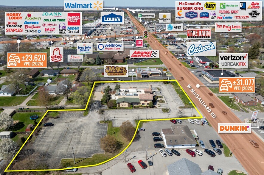 Primary Photo Of 1101 W Mcgalliard Rd, Muncie Restaurant For Sale