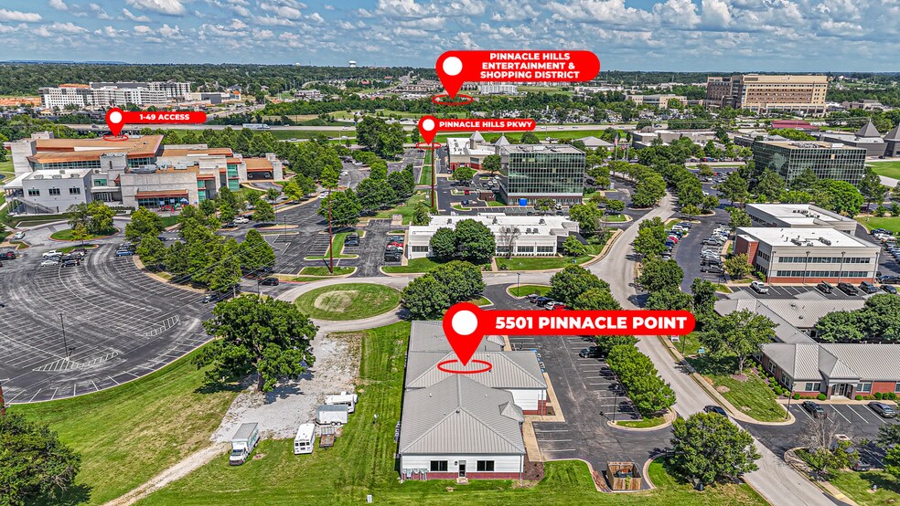 More Photos Of 5501 Pinnacle Point Dr, Rogers Office For Lease