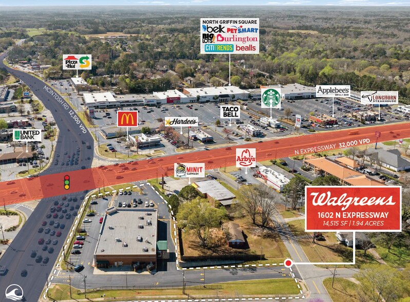 More Photos Of 1602 N Expressway, Griffin Drugstore For Sale