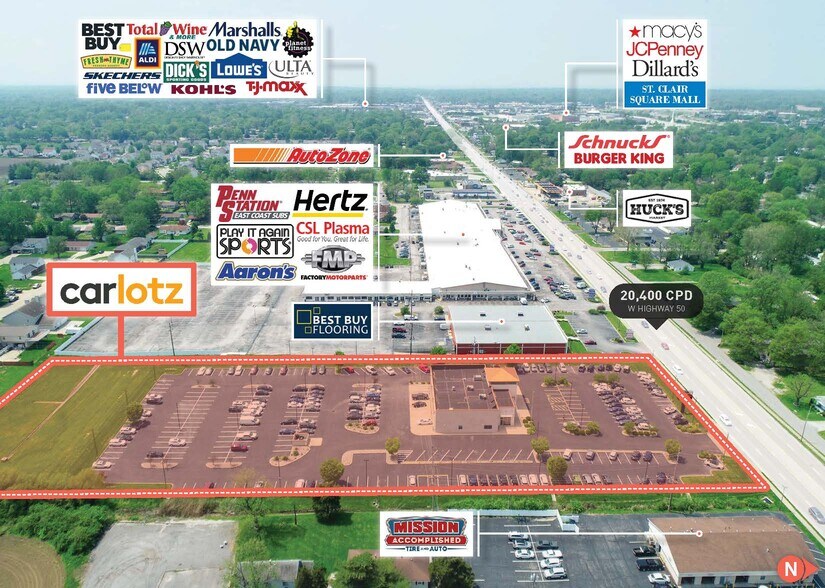 More Photos Of 1807 W Hwy 50, Fairview Heights Auto Dealership For Sale