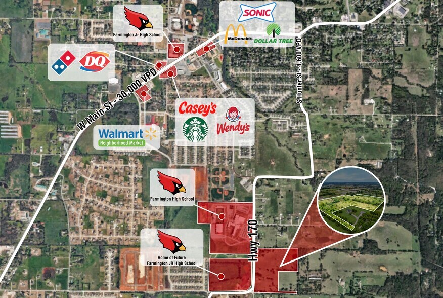 More Photos Of 12094 N Highway 170, Farmington Land For Sale