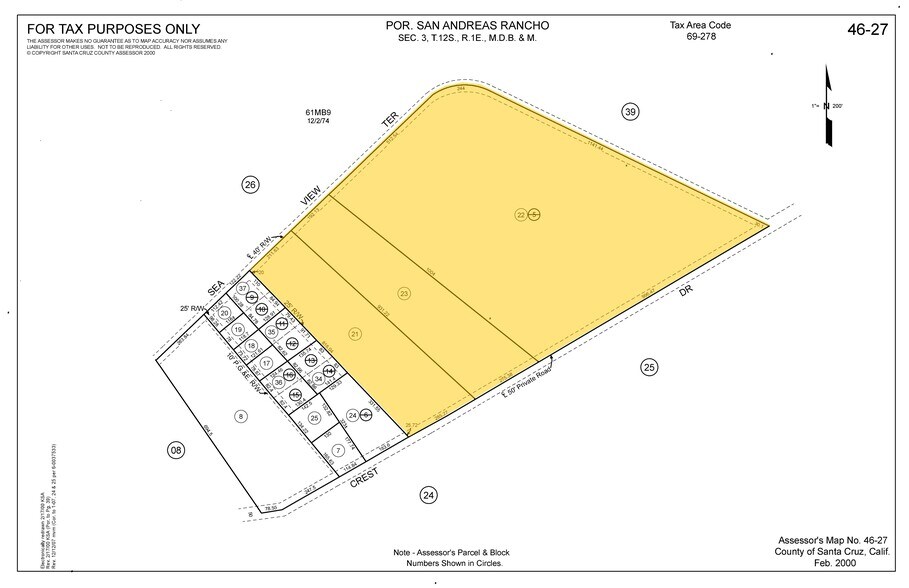 More Photos Of 110 Crest Dr, Watsonville Land For Sale