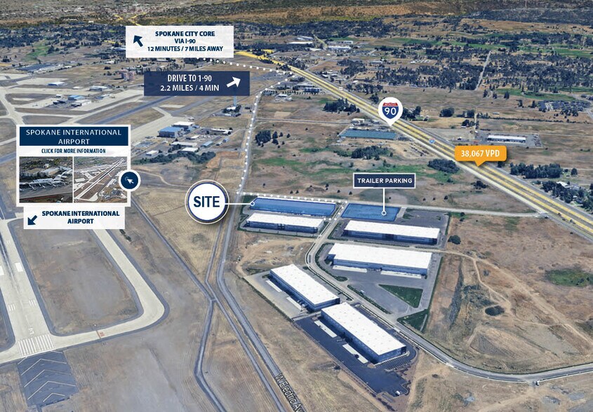 More Photos Of 9210 W Harlan Ln, Spokane Distribution For Lease