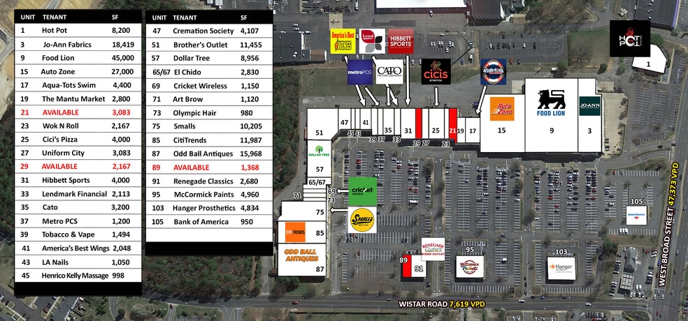 More Photos Of 7504-7598 W Broad St, Richmond Unknown For Lease