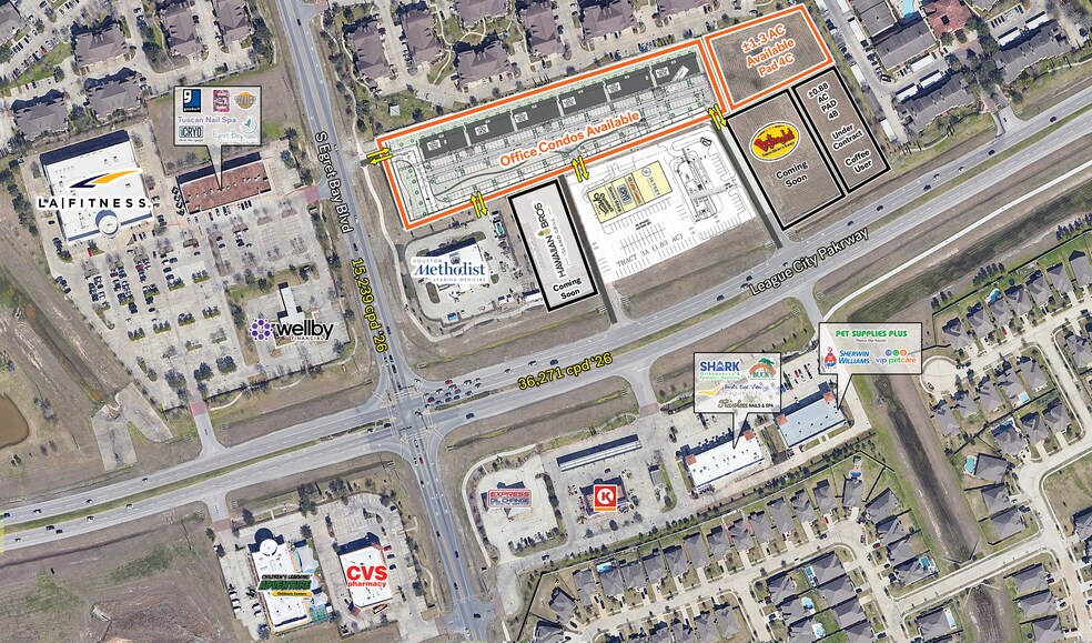 Primary Photo Of NEC Egret Bay & League City Parkway blvd, League City Land For Lease