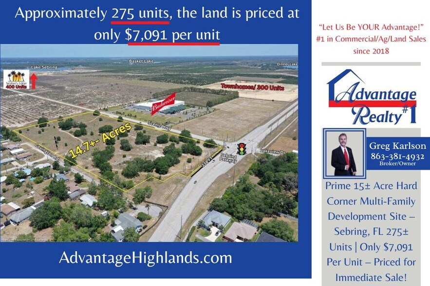 Primary Photo Of 2250 Covington Rd, Sebring Land For Sale