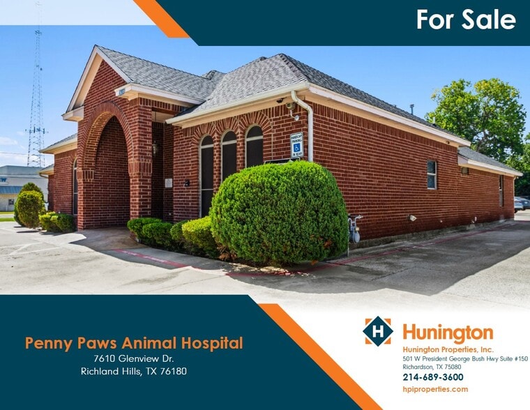 Primary Photo Of 7610 Glenview Dr, Richland Hills Veterinarian Kennel For Sale