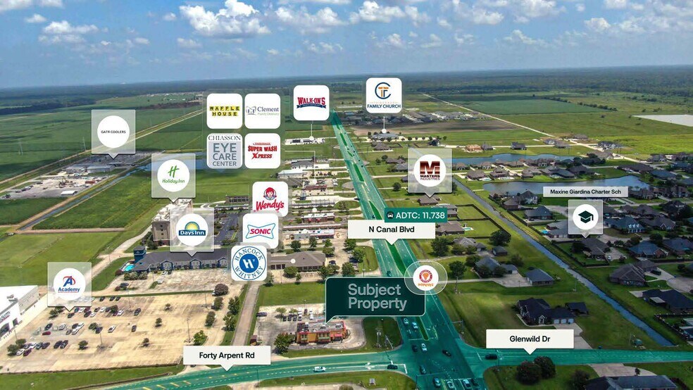 More Photos Of 700 N Canal Blvd, Thibodaux Fast Food For Sale