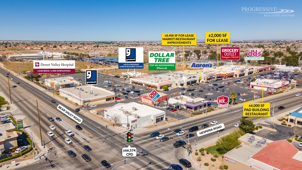 Primary Photo Of 12160-12192 Hesperia Rd, Victorville Convenience Store For Lease