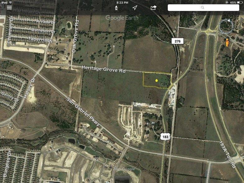 Primary Photo Of Highway 183 at Heritage Grove Rd, Leander Land For Sale