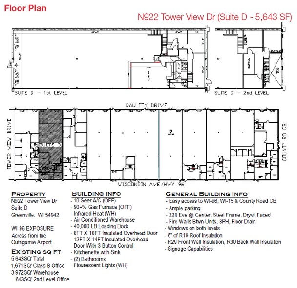 More Photos Of N922 & N926 Tower View Dr, Greenville Light Manufacturing For Lease