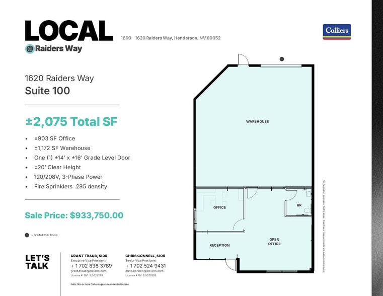 More Photos Of 1620 Raiders Way, Henderson Warehouse For Sale