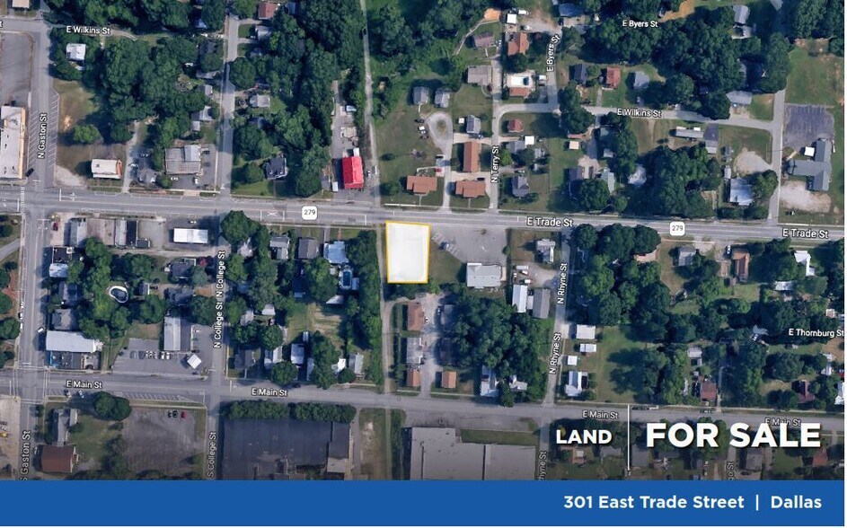 Primary Photo Of 301 E Trade St, Dallas Land For Sale