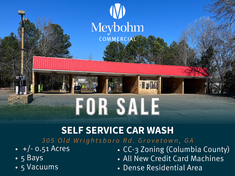 Primary Photo Of 305 Old Wrightsboro Rd, Grovetown Carwash For Sale