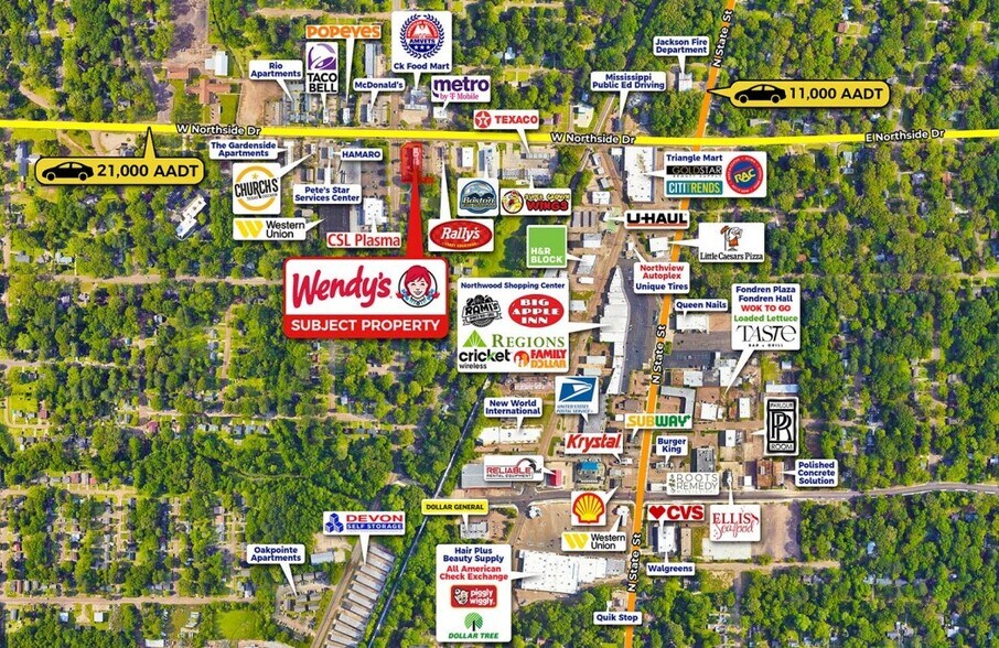 More Photos Of 235 Northside Dr, Jackson Fast Food For Sale