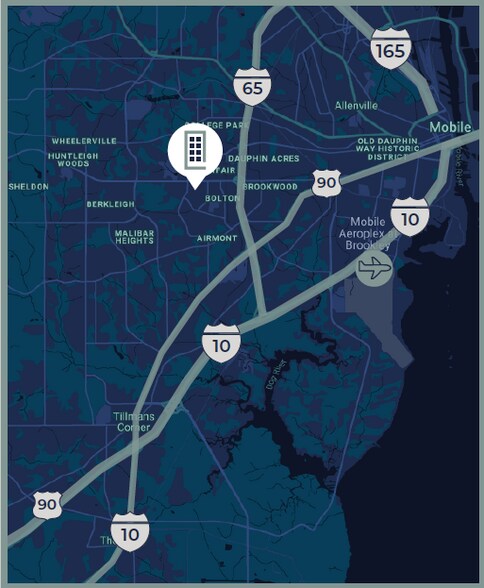 More Photos Of 3929 Airport Blvd, Mobile Office For Lease