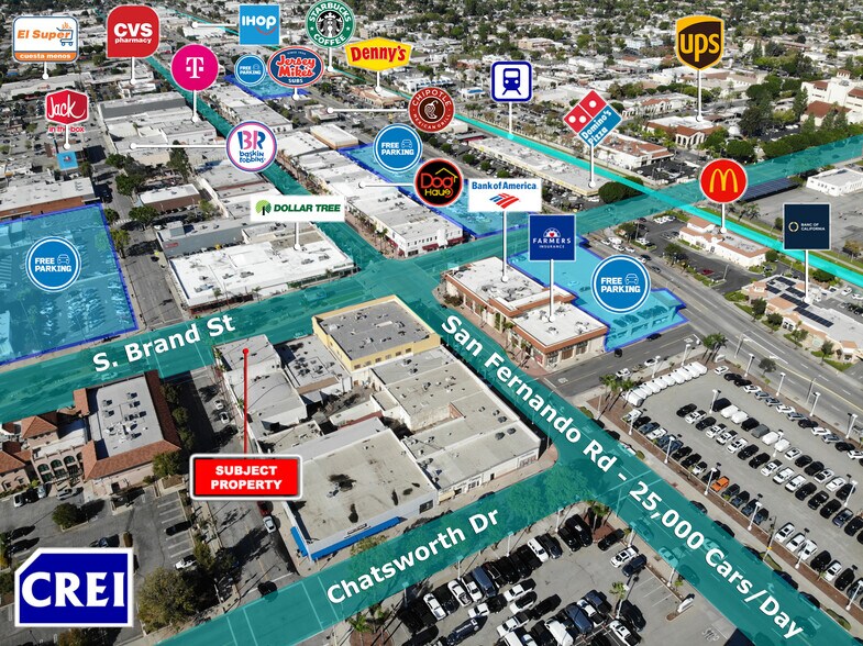 More Photos Of 218 S Brand Blvd, San Fernando Freestanding For Lease