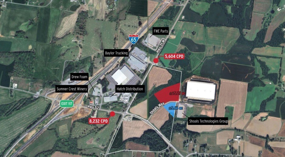 More Photos Of Shoals Way and Highway 52, Portland Land For Sale