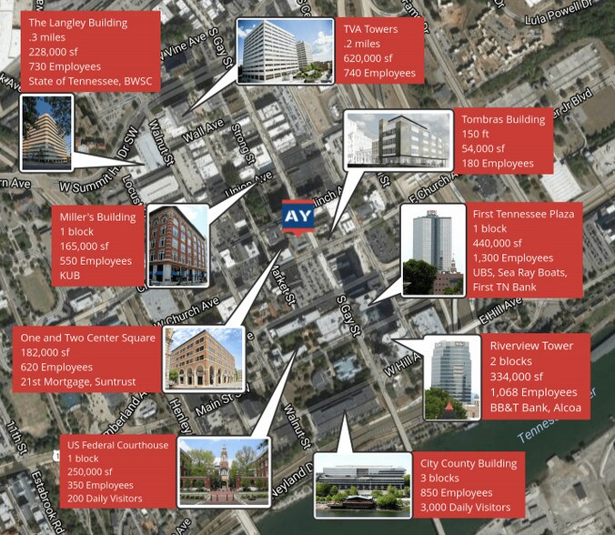 More Photos Of 625 S Gay St, Knoxville Office For Lease