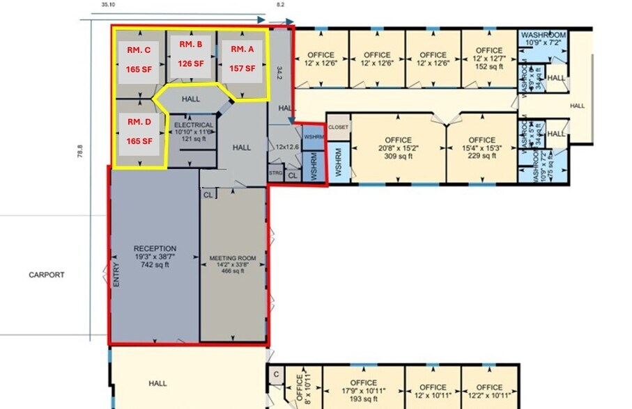 More Photos Of 8100 Opportunity Dr, Milton Office For Sale