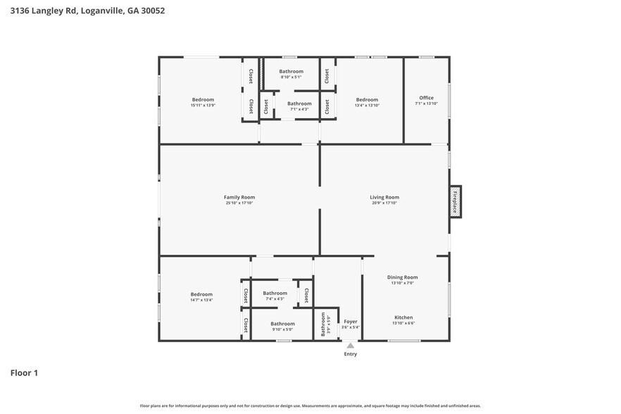 More Photos Of 3136 Langley Rd, Loganville Storefront Retail Office For Sale
