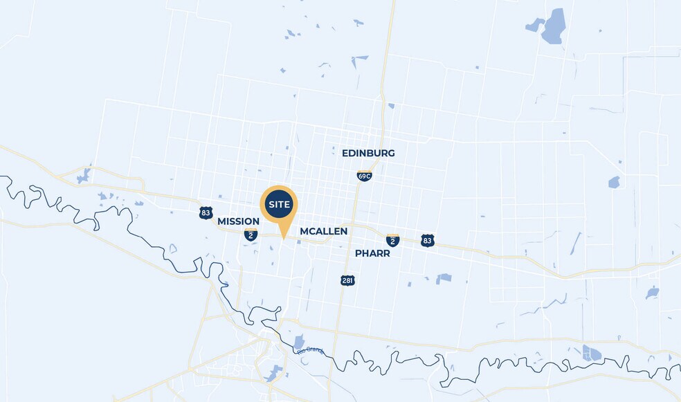 More Photos Of US Highway 83 And Interstate Highway 2, McAllen Unknown For Lease