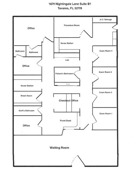 More Photos Of 1879 Nightingale Ln, Tavares Medical For Lease