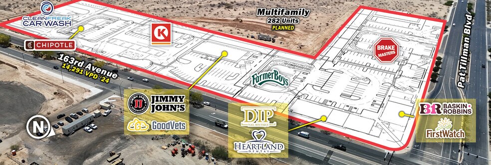 More Photos Of SWC Pat Tillman & 163rd Ave, Surprise Land For Lease