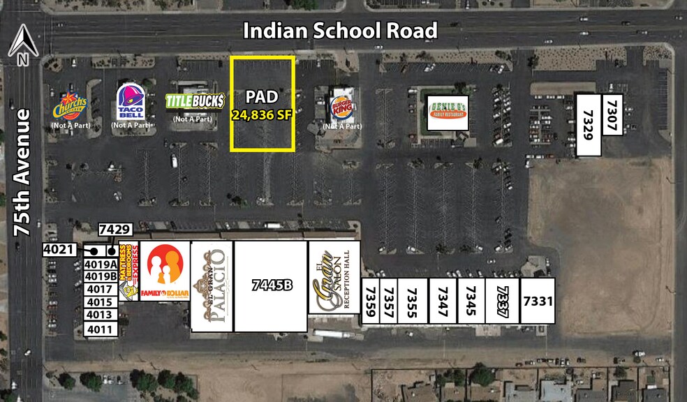 Primary Photo Of 7411 Indian School, Phoenix Land For Lease