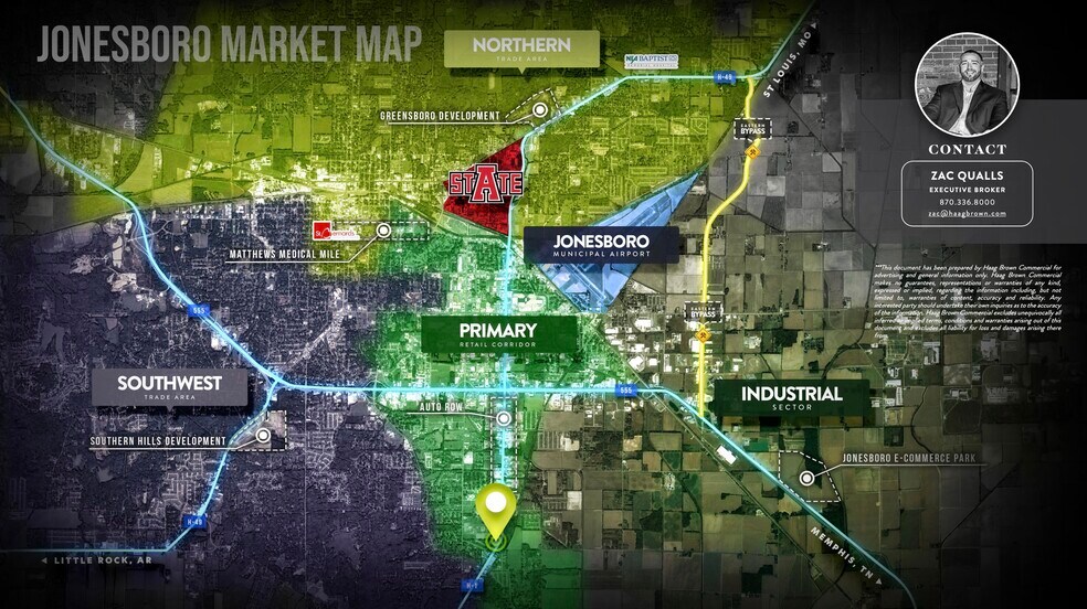 More Photos Of 5195 Stadium Blvd, Jonesboro Land For Sale