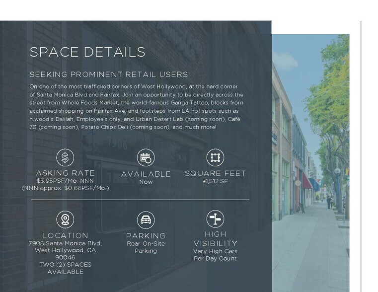 More Photos Of 7900-7914 Santa Monica Blvd, West Hollywood Storefront Retail Office For Lease