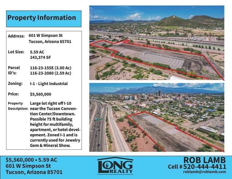 More Photos Of 601 W Simpson St, Tucson Land For Sale