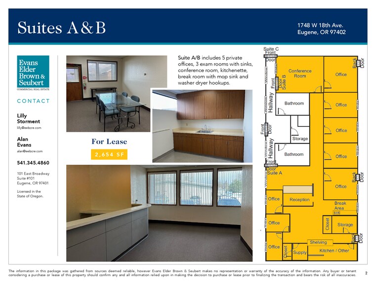 More Photos Of 1748 W 18th Ave, Eugene Medical For Lease