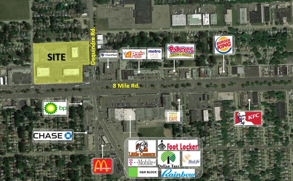 More Photos Of 8 Mile Rd @ Dequindre Rd, Hazel Park Land For Lease