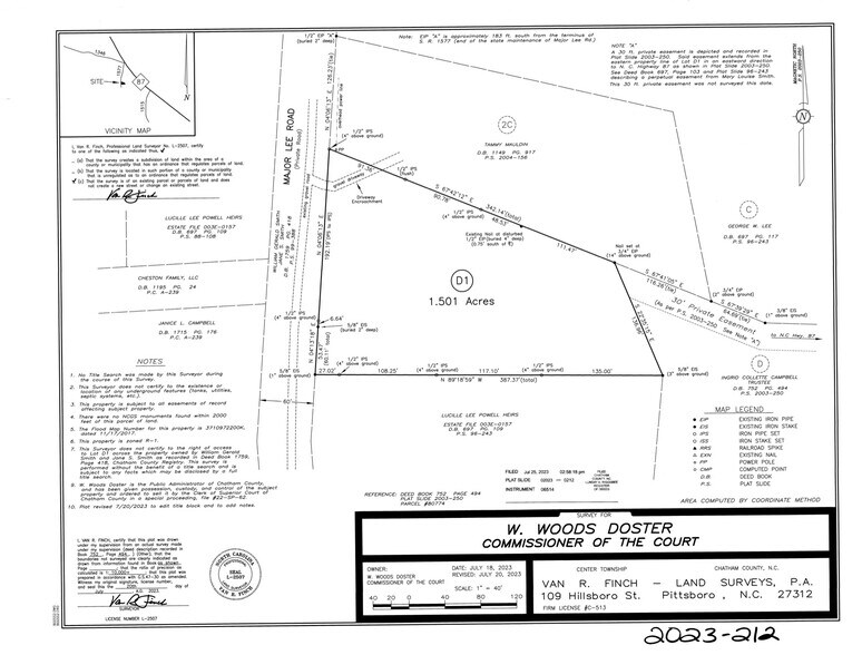 More Photos Of 0 Major Lee Rd, Pittsboro Land For Sale
